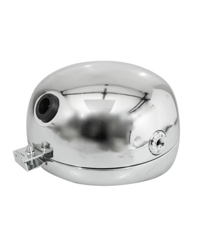 Phare rond chromé avec casquette Peugeot 103 MBK 51 diamètre 135 mm BA20d