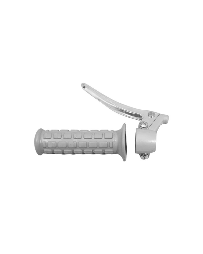 Poignée de frein gauche vintage grise pour guidon 22 mm