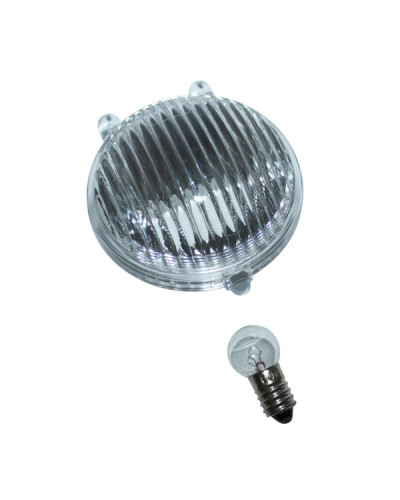 Optique de phare avant Solex 2200 avec ampoule