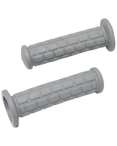 Paire de revêtements de poignées gris Peugeot MBK longueur 130 mm