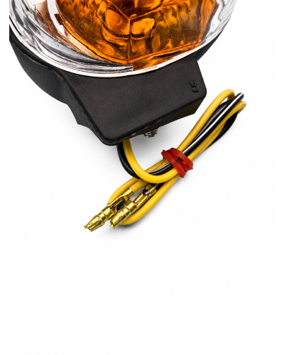 Paire de clignotants avant Replay MBK Booster Yamaha BW’S après 2004 transparent noir