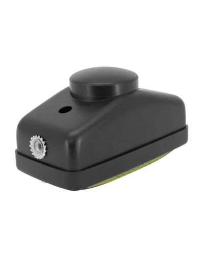 Phare projecteur universel rectangle noir vitre jaune 140 mm ampoule BA20D
