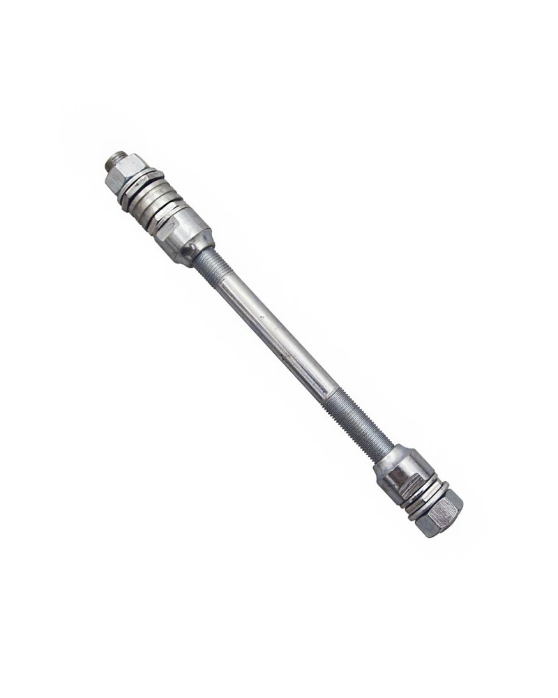 Longueur totale 170 mm, diamètre 9,5 mm, avec filetages de 70 mm.