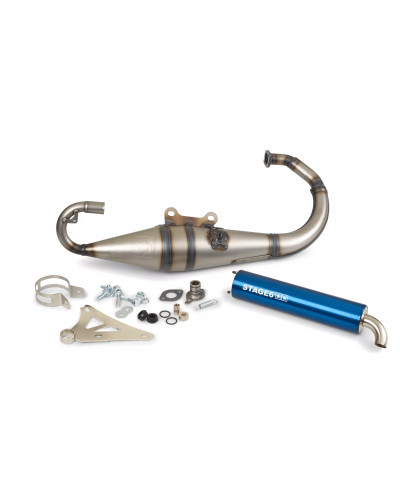 Pot d’échappement Stage6 Pro Replica MK2 MBK Booster bleu