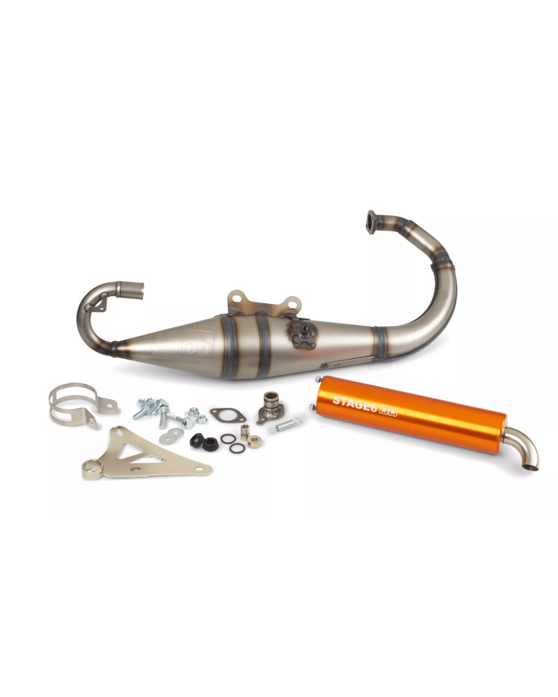 Pot d’échappement Stage6 Pro Replica MK2 MBK Booster orange