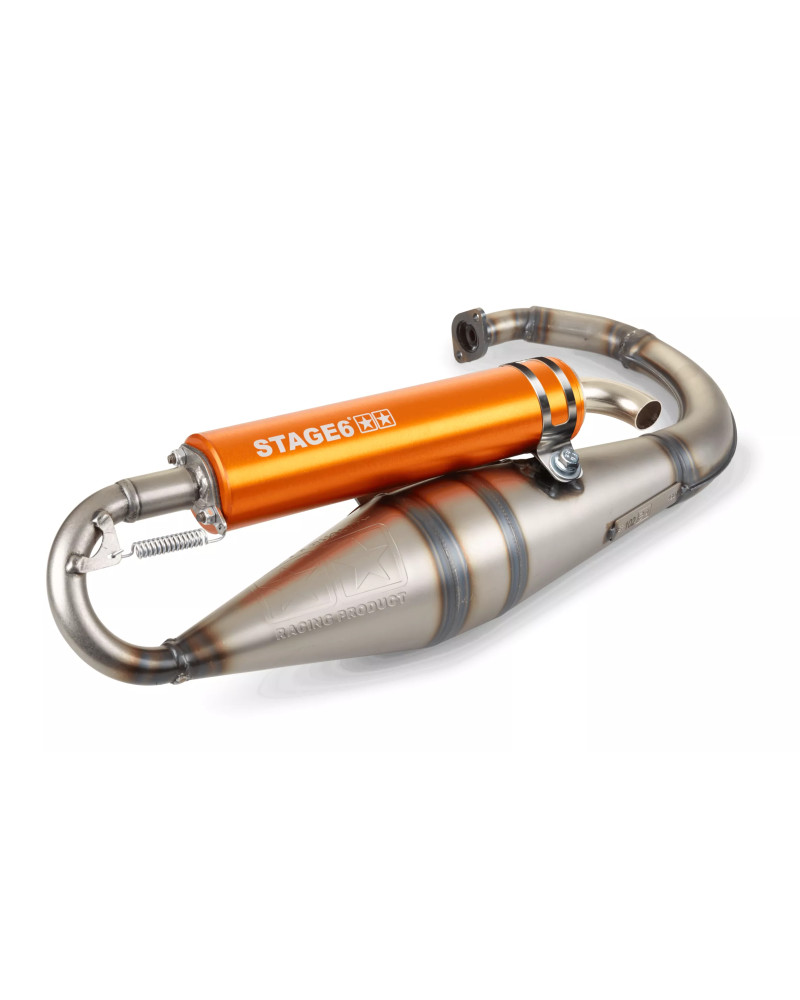 Pot d’échappement Stage6 Pro Replica MK2 MBK Booster orange