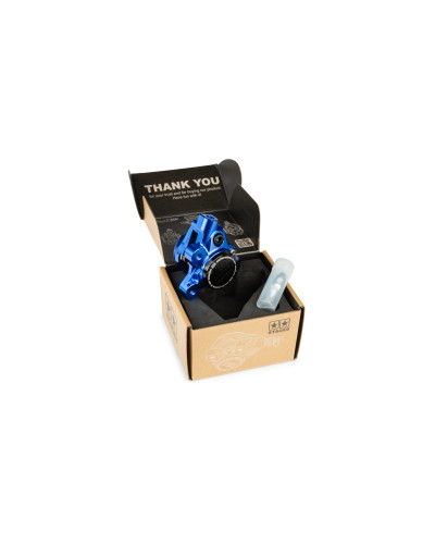 Étrier de frein avant Stage6 alu CNC bleu noir Booster Nitro BW’s Slider Aerox