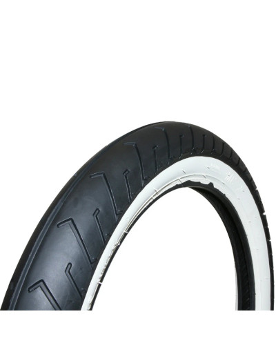 Pneu cyclo 16 pouces 2.75-16 Mitas MC2 flancs blancs renforcé