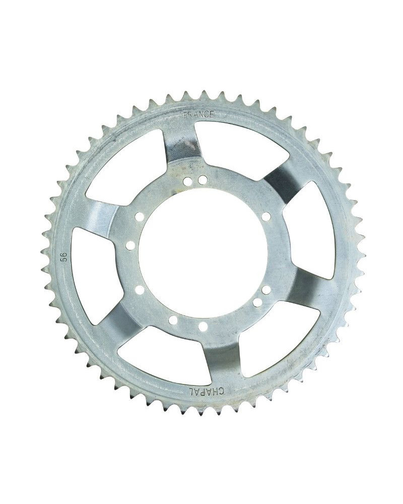 Couronne Charvin Industries Peugeot 103 roue à bâtons acier 56 dents alésage 94 mm 10 trous