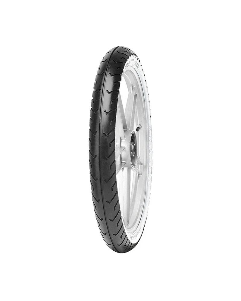 Pneu cyclo 16 pouces 2.75-16 Mitas MC2 flancs blancs renforcé