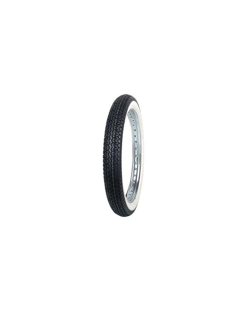 Pneu cyclo 17 pouces 2.75-17 Mitas B7 flancs blancs renforcé