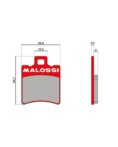 Plaquettes de frein Malossi MHR Booster Nitro MBK 51 XR - 6215007BR