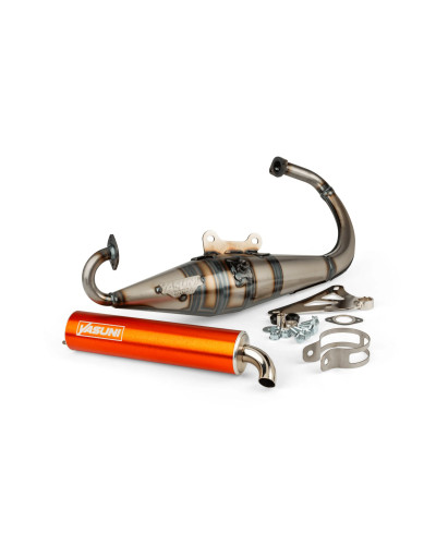Pot d'échappement Yasuni Z MBK Booster silencieux orange homologué