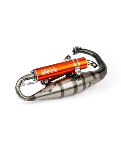Pot d'échappement Yasuni C16 MBK Booster Stunt orange non homologué