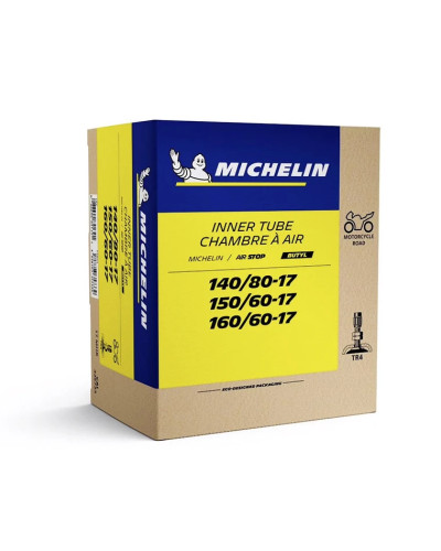 Chambre à air 17 pouces 140/80-17 à 160/60-17 Michelin 17MHR valve TR4