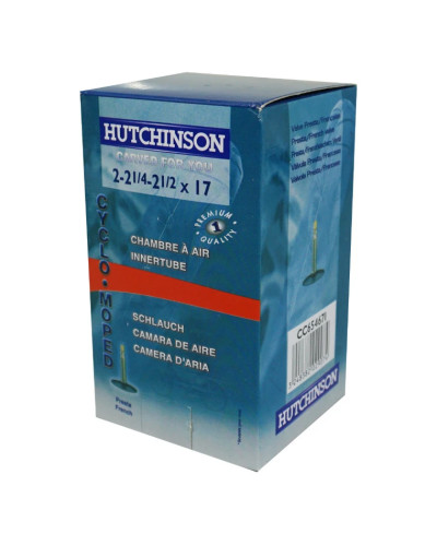 Chambre à air 17 pouces 2 1/4-17 à 2 1/2-17 Hutchinson valve Presta