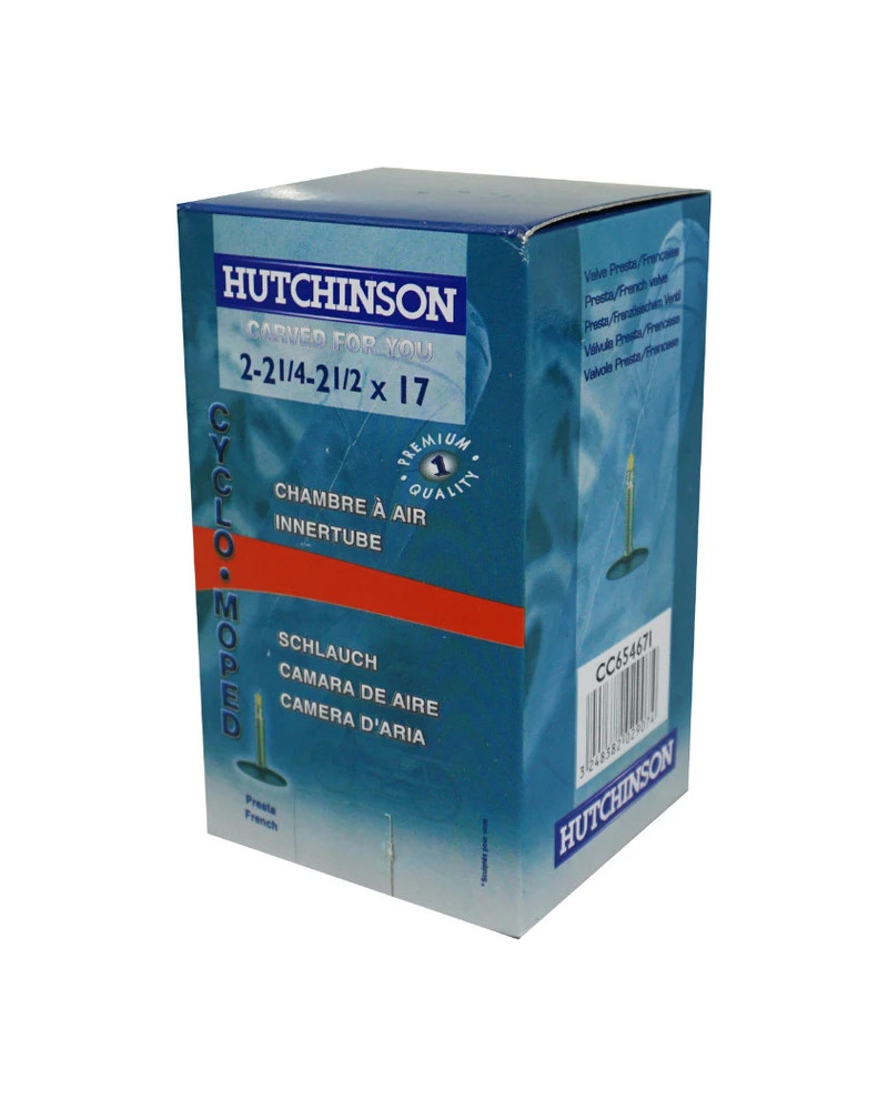 Chambre à air 17 pouces 2 1/4-17 à 2 1/2-17 Hutchinson valve Presta