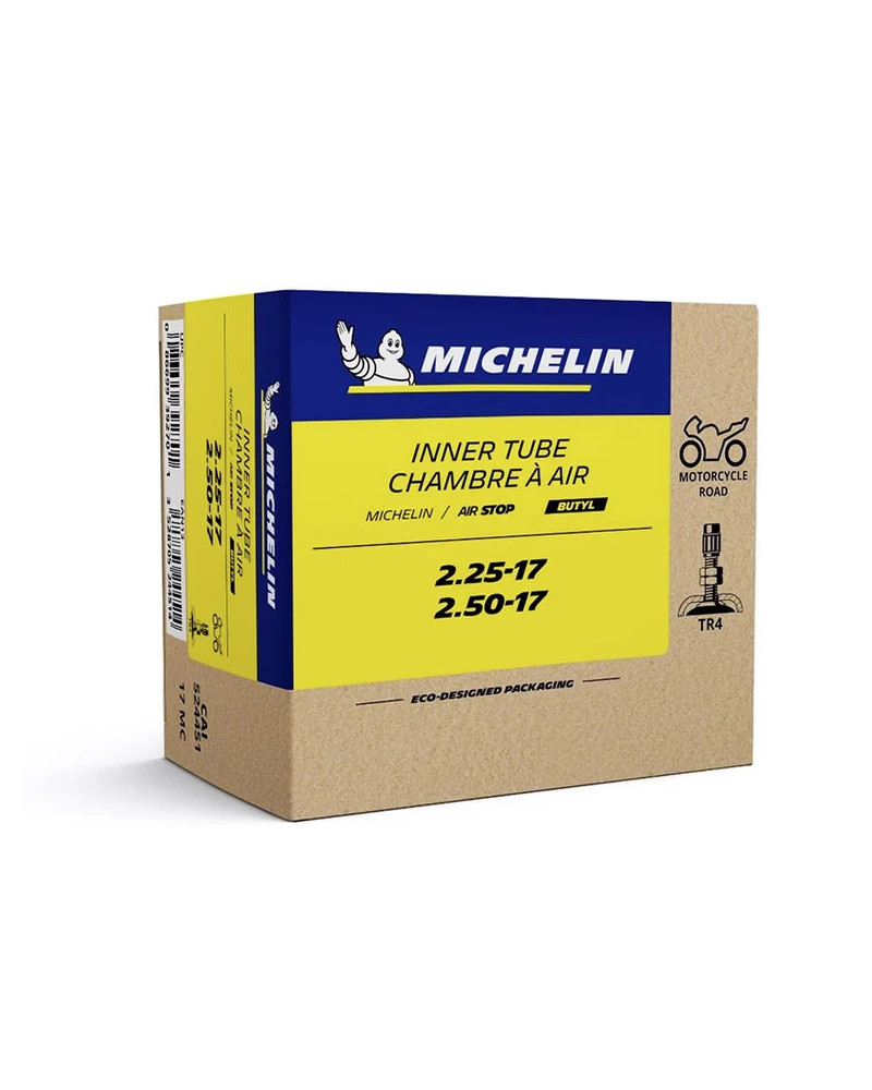 Chambre à air 17 pouces 2.25-17 à 2.50-17 Michelin 17MC valve TR4