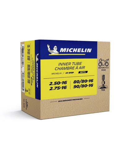 Chambre à air Michelin 16MD 16 pouces 2.50-16 2.75-16 valve TR4