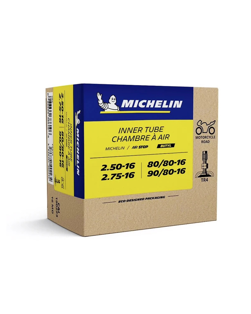 Chambre à air Michelin 16MD 16 pouces 2.50-16 2.75-16 valve TR4