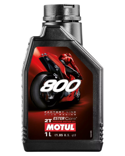 Huile 2 Temps Motul 800 Factory Line Road Racing 100% Synthèse 1L