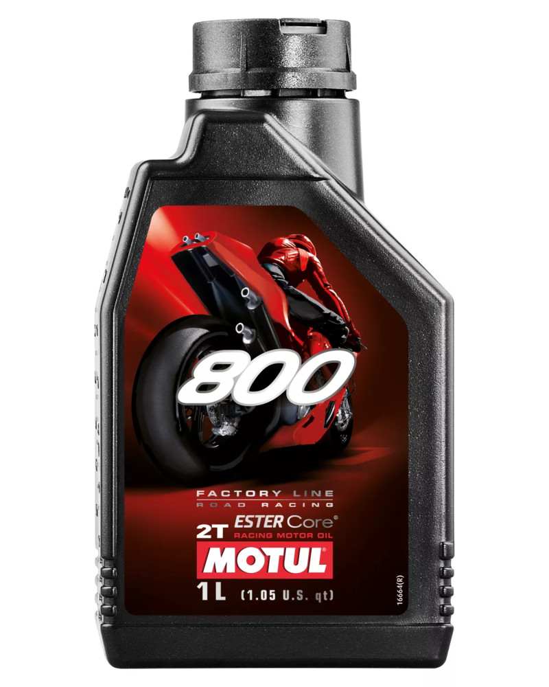 Huile 2 Temps Motul 800 Factory Line Road Racing 100% Synthèse 1L