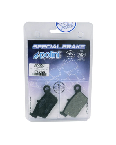Plaquettes de frein Polini Original Beta 50 RR Enduro Motard AM6 arrière 174.0125