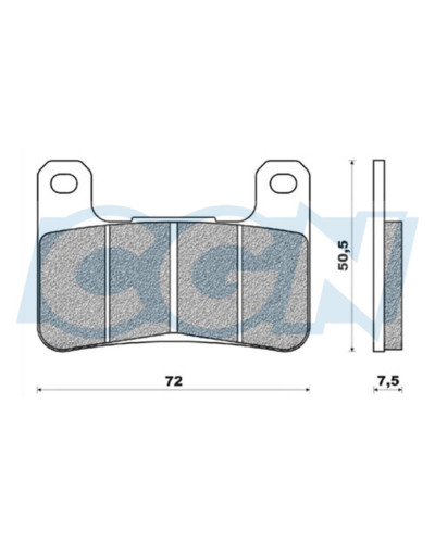 Plaquettes de frein avant Galfer FD325G1054 Kawasaki Z1000 ZX-10R Suzuki GSX-R