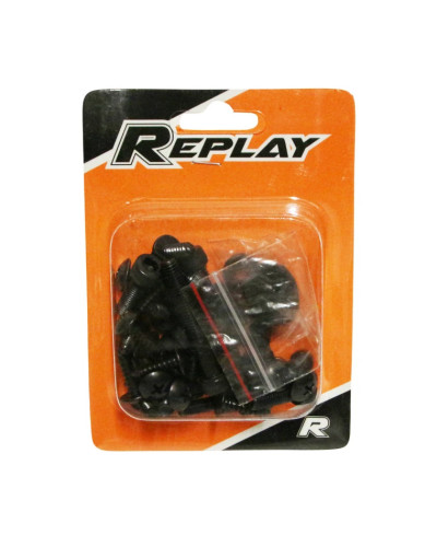 Kit vis de carrosserie Replay MBK Booster NG Rocket Yamaha BW’S Bump Spy noir