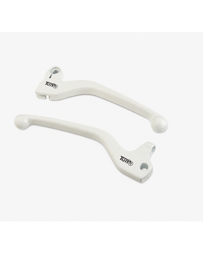 Levier de frein scooter Tun'R blanc MBK Booster Stunt Rocket Yamaha Jog R