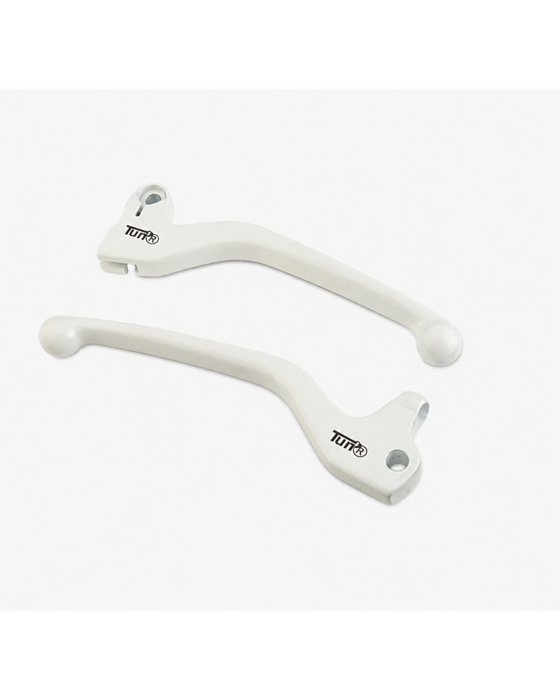 Levier de frein scooter Tun'R blanc MBK Booster Stunt Rocket Yamaha Jog R
