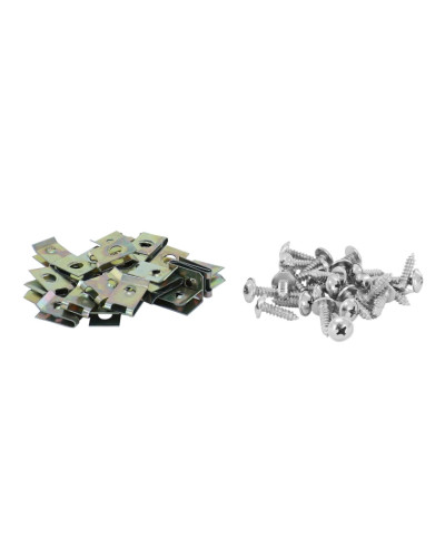 Agrafes de carrosserie carénage avec vis diamètre 5 mm sachet de 25 pièces