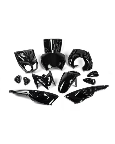 Kit carénage 11 pièces noir métallique pour MBK Stunt Naked et Yamaha Slider Naked à partir de 2005