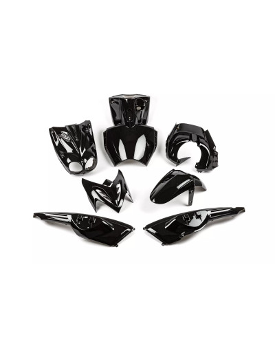 Kit carénage 7 pièces noir métallique pour MBK Stunt et Yamaha Slider Naked à partir de 2005
