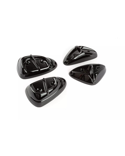 Kit de 4 pads de protection noirs avant et arrière pour MBK Stunt et Yamaha Slider