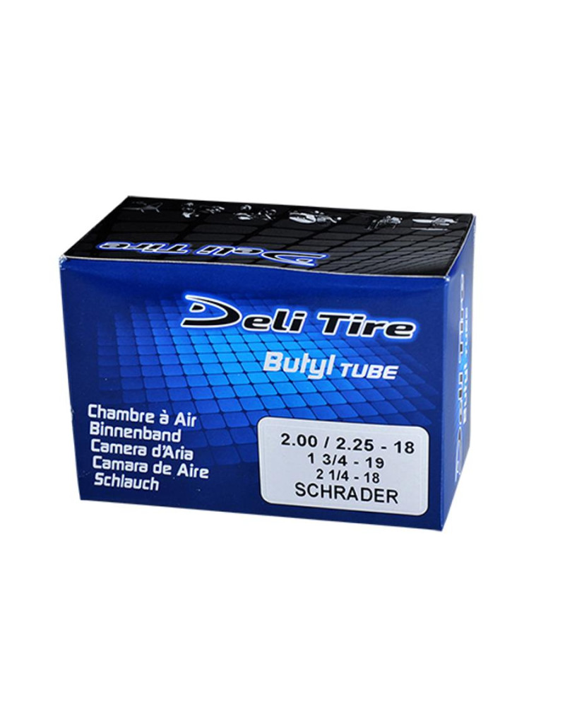 Chambre à air Deli Tire U229S 18-19 pouces 2.00-2.25 x 18 1 3/4-2 x 19 valve Schrader