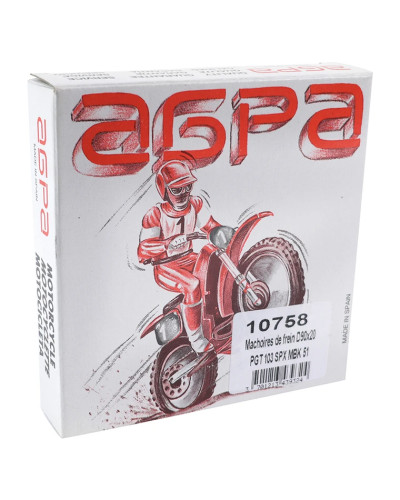 Paire de mâchoires de frein 90 x 20 mm pour Peugeot 103 SPX et MBK 51