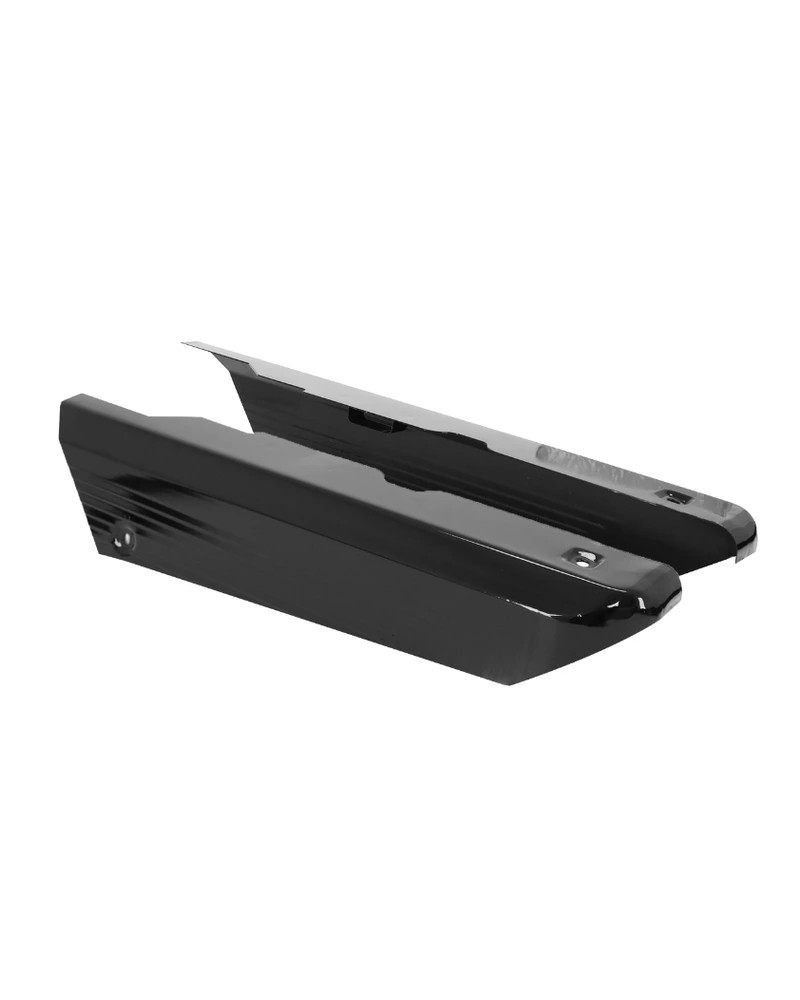 Paire de caches de carter en acier noir pour Peugeot 103 HP, TSM et TSMR