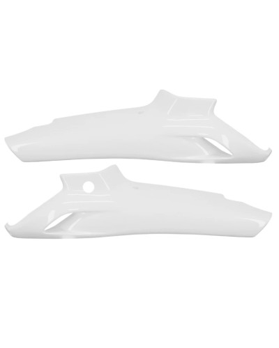 Paire de caches moteur blancs pour Peugeot 103 SPX RCX
