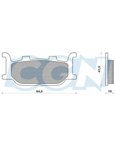 Plaquettes de frein Galfer FD169G1050 semi-métalliques homologuées 90R
