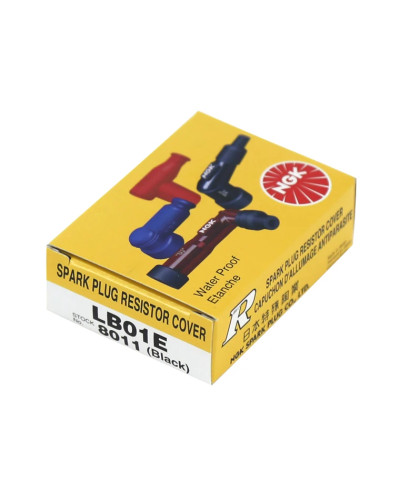 Antiparasite NGK LB01E coudé 90 degrés pour bougie avec olive