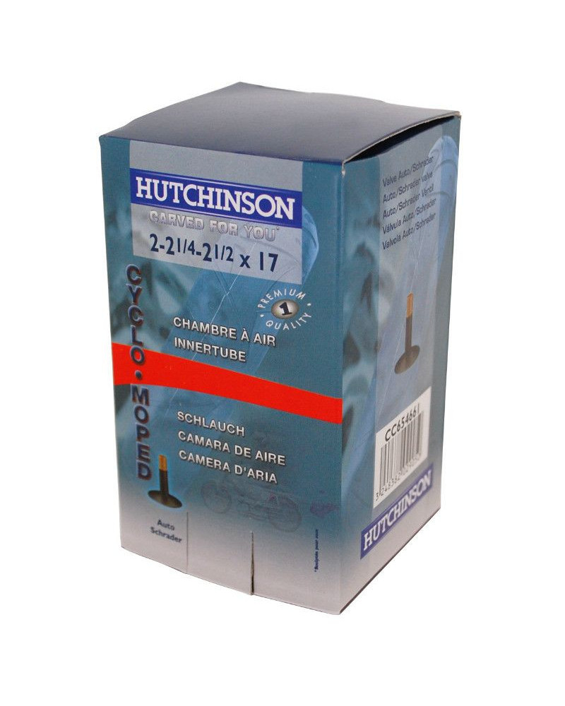 Chambre à air Hutchinson 17 pouces 2 1/4-17 à 2 1/2-17 valve Schrader