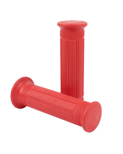 Paire de revêtements de poignées Targa Mini rouges longueur 120 mm diamètre 22 24 mm