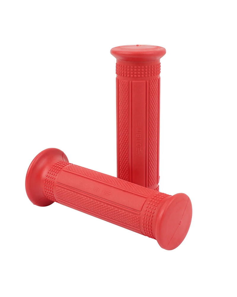 Paire de revêtements de poignées Targa Mini rouges longueur 120 mm diamètre 22 24 mm