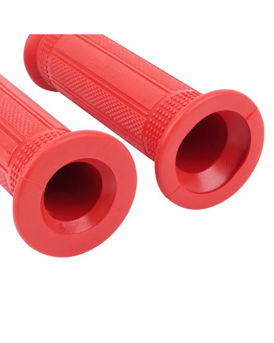 Paire de revêtements de poignées Targa Mini rouges longueur 120 mm diamètre 22 24 mm