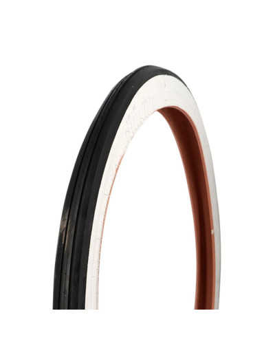 Pneu Solex TekniX 1 3/4 x 19 nervuré renforcé 21B TT flanc blanc