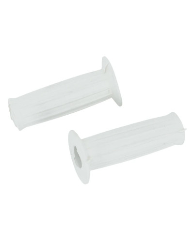 Paire de revêtements de poignées beige pour MBK Motobécane longueur 101 mm diamètre 22 24 mm