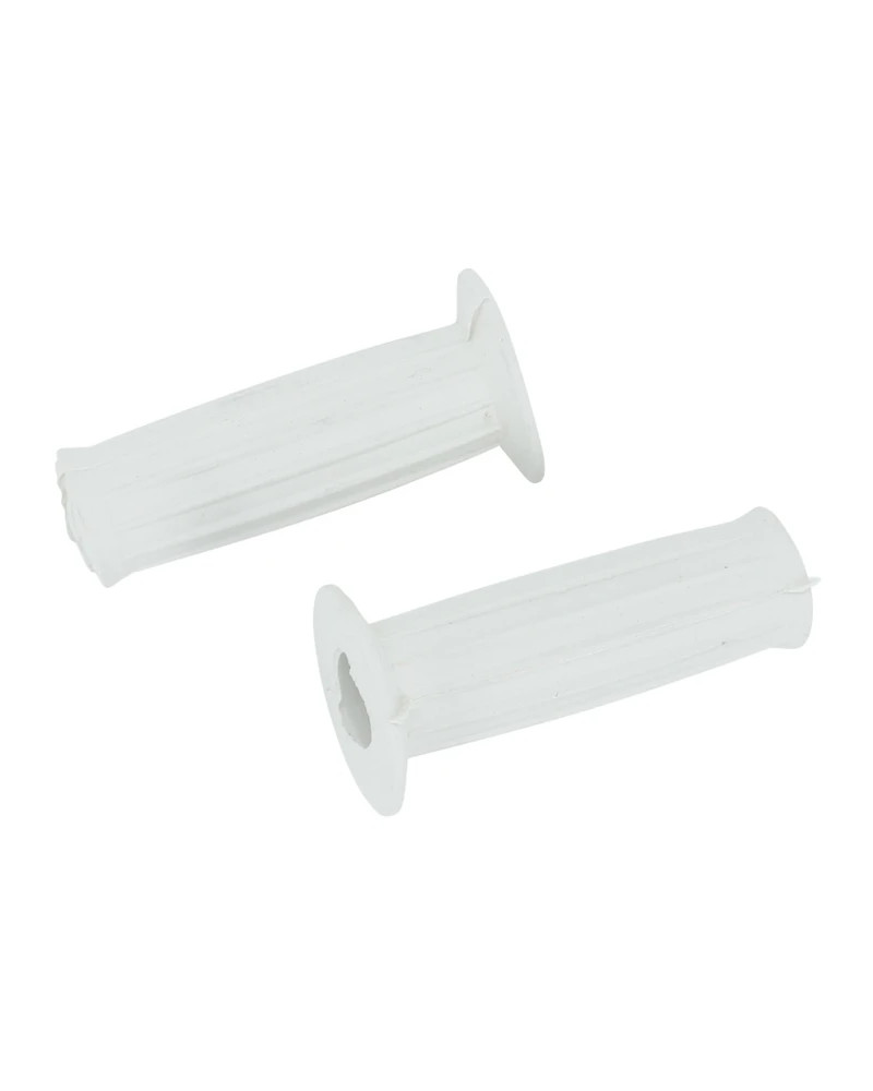Paire de revêtements de poignées beige pour MBK Motobécane longueur 101 mm diamètre 22 24 mm