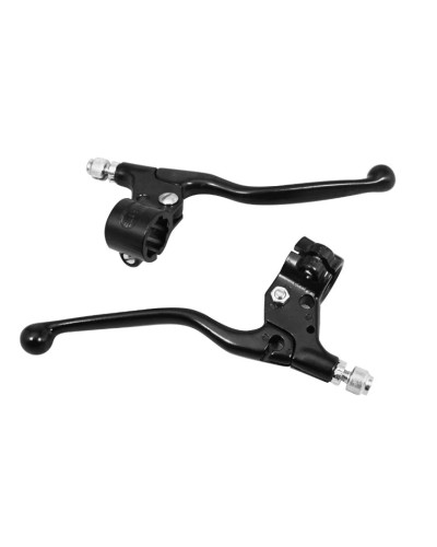 Paire de leviers de frein alu longs M90 noirs pour Peugeot 103 MBK 51