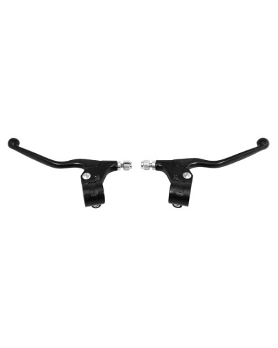 Paire de leviers de frein alu longs M90 noirs pour Peugeot 103 MBK 51